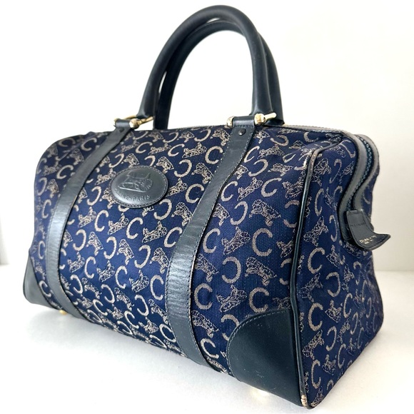 SALE! Céline Boston Bag in Navy Blue Rare, Vintage Y2K Celine Speedy 30cm - Picture 2 of 15